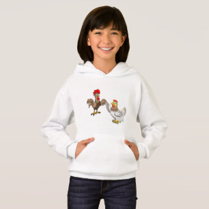 Kinder Hoodie mit Hen und Rooster