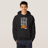 Kinder Hühnernugs und Mama Hugs Hühnchen Nugget Lo Hoodie (Vorne ganz)
