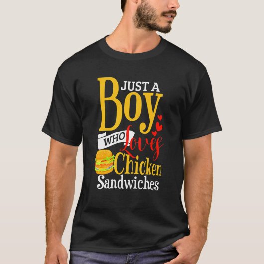 Kinder Hühnersandwich Boys Hühnerbruder T-Shirt (Vorderseite)
