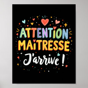 Kinder Humor Kind Zurück zur Schule Aufmerksamkeit Poster