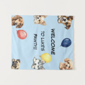 Kinder Hund Party Banner Wandteppich (Vorderseite (Horizontal))