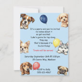 Kinder-Hundeparty-Digital-Download  Einladung (Vorderseite)