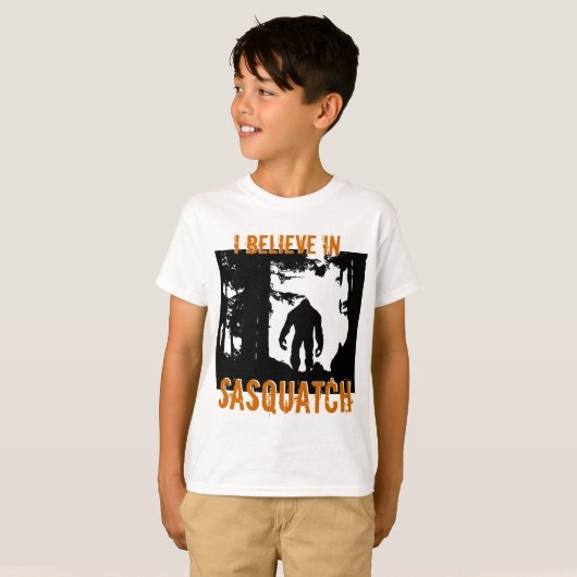 Kinder I glauben an Sasquatch T - Shirt (Vorne ganz)