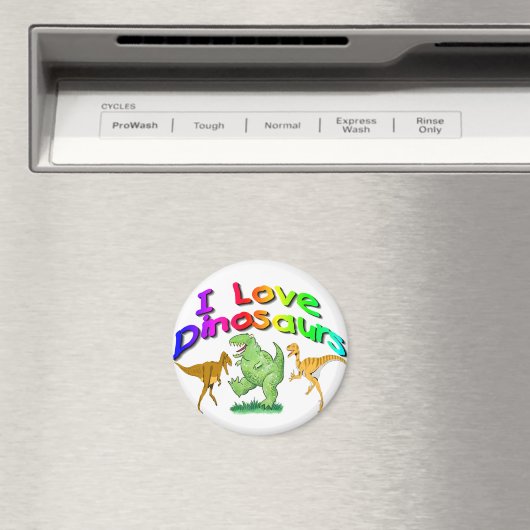 Kinder "I Liebe Dinosaurier" Geschenke Magnet (In Situ (Geschirrspüler))