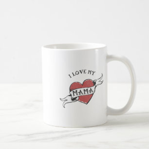 Kinder I Liebe Mama Herz Tattoo Mütter Tag _1 Kaffeetasse