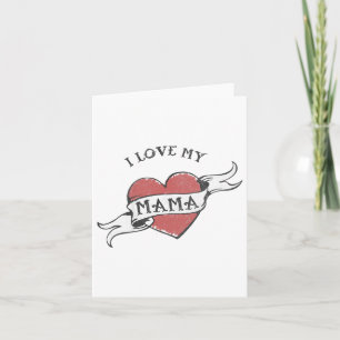 Kinder I Liebe Mama Herz Tattoo Mütter Tag _1 Karte