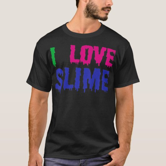 Kinder I Liebe Slime - Funny Kids T-Shirt (Vorderseite)