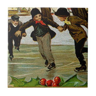 Kinder Iceskating Fliese