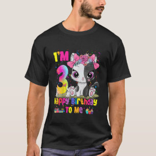 Kinder ich bin 3 Jahre alt 3. Geburtstag Mädchen T T-Shirt