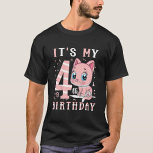 Kinder, ich bin 4. Geburtstag für die 4 Jahre Nied T-Shirt