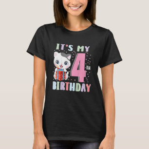 Kinder, ich bin 4. Geburtstag für die 4 Jahre Nied T-Shirt