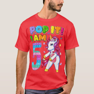 Kinder ich bin 5 Jahre alt 5. Geburtstag Einhorn D T-Shirt