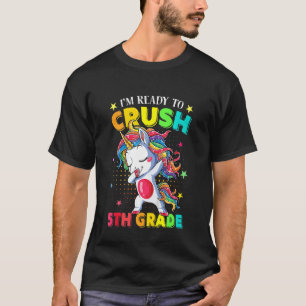 Kinder Ich Bin Bereit 5. Klasse Einhorn Zurück Zur T-Shirt