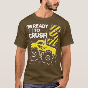 Kinder ich bin bereit, den 5. Geburtstag Monster T T-Shirt