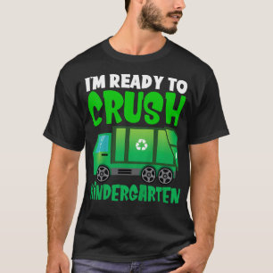 Kinder Ich bin bereit, den Kindergarten-Müllwagen  T-Shirt