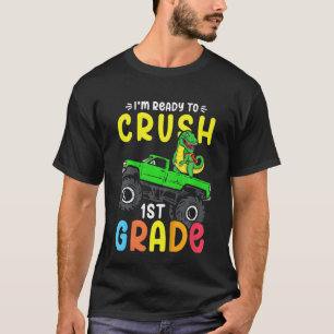 Kinder, ich bin bereit, die 1. Klasse Dino-Monster T-Shirt