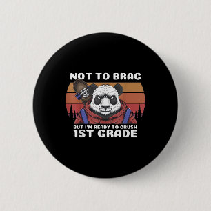 Kinder Ich bin bereit, die 1. Klasse zu meistern, Button