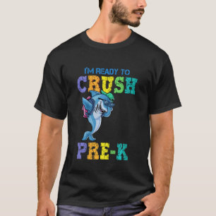 Kinder Ich bin bereit, Vorschul-Hai-Mütze zu zerqu T-Shirt
