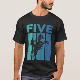 Kinder Ich bin jetzt 5 Jahre Reitpferd zum fünften T-Shirt