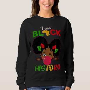 Kinder ich bin schwarze Geschichte Mädchen Little Sweatshirt