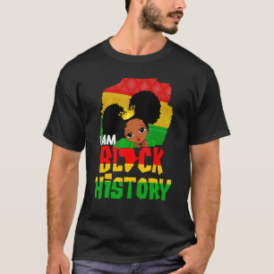 Kinder ich bin schwarze Geschichte Mädchen Little  T-Shirt