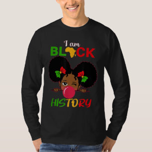 Kinder ich bin schwarze Geschichte Mädchen Little  T-Shirt