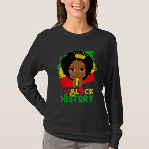 Kinder ich bin schwarze Geschichte Mädchen Little T-Shirt