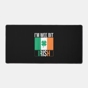 Kinder ich bin Wee Bit Irish Leprechaun Kleinkind Schreibtischunterlage