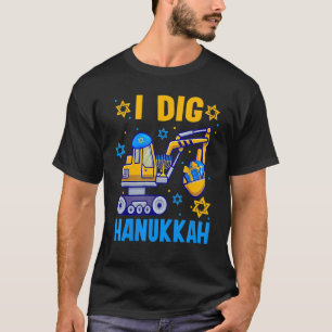 Kinder ich Dig Hanukkah Bagger Bau Kleinkind T-Shirt