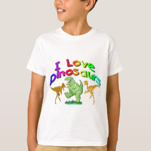 Kinder"ich Liebe-Dinosaurier" Geschenke T-Shirt