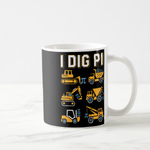 Kinder, ich mag Pi Lustiger Pi-Tag 3.14 Baulastwag Kaffeetasse