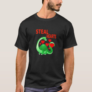 Kinder ich stehle Herz Rex Dino Baby Boy Valentin T-Shirt
