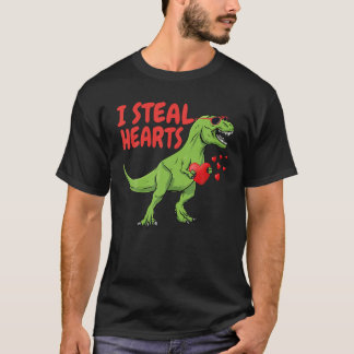 Kinder ich stehle Herzen Trex Dino Baby Boy Valent T-Shirt