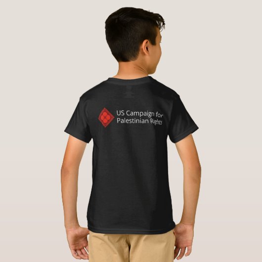 Kinder"ich stütze palästinensische Recht-" T - T-Shirt (Schwarz voll)