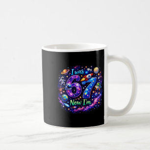 Kinder Ich war 6 Jetzt bin ich 7 Junge 6 7 Galaxy Kaffeetasse