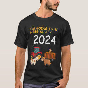 Kinder Ich werde eine große Schwester 2024 1 T-Shirt