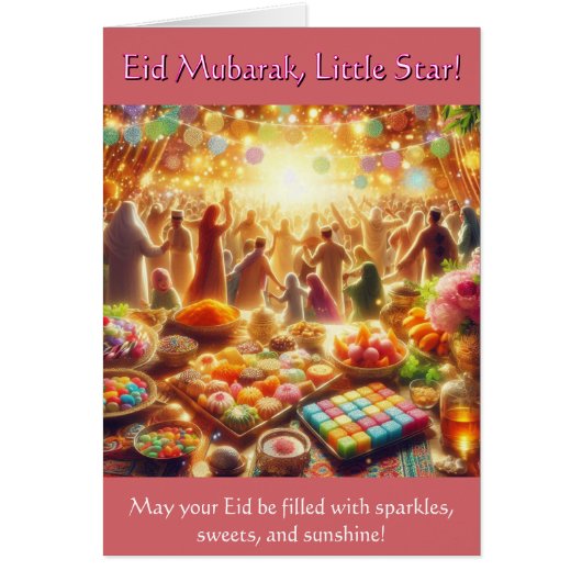 Kinder-ID-Karte - Eid Mubarak Little Star (Vorne)