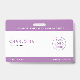 Kinder ID Lanyard Template Music Tour Schule Ausweis