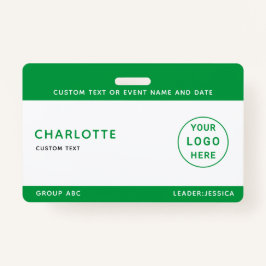 Kinder ID Lanyard Template Music Tour Schule Ausweis