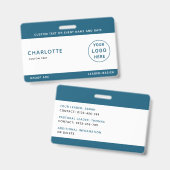 Kinder ID Lanyard Template Music Tour Schule Ausweis (Front & Back)