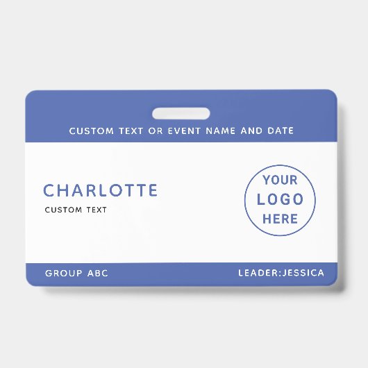 Kinder ID Lanyard Template Music Tour Schule Ausweis (Front)