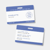 Kinder ID Lanyard Template Music Tour Schule Ausweis (Front & Back)