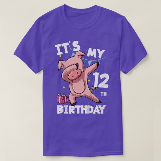 Kinder ihren 12. Geburtstag, 12. Geburtstag T-Shirt (Design vorne)