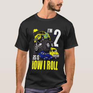 Kinder im Alter von 2 Jahren 2. Geburtstag Monster T-Shirt