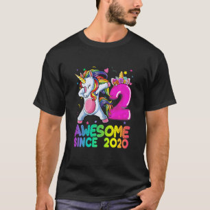 Kinder im Alter von 2 Jahren Mädchen spielen Einho T-Shirt