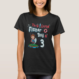 Kinder im Alter von 3 Jahren Kleiner Fischer Fisch T-Shirt