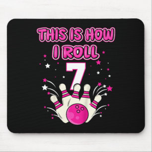 Kinder im Alter von 7 Jahren So Roll ich 7. Bowlin Mousepad