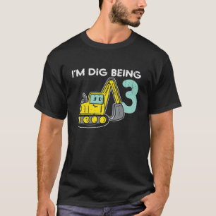 Kinder im Dig sind 3-gradige Baggerrückwand 3Rd B T-Shirt