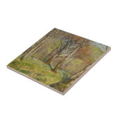 Kinder im Frühjahrswald H.A. Brendekilde Fliese (Seite)