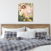 Kinder im Frühling von Ruth Hallock Leinwanddruck (Insitu (Schlafzimmer))